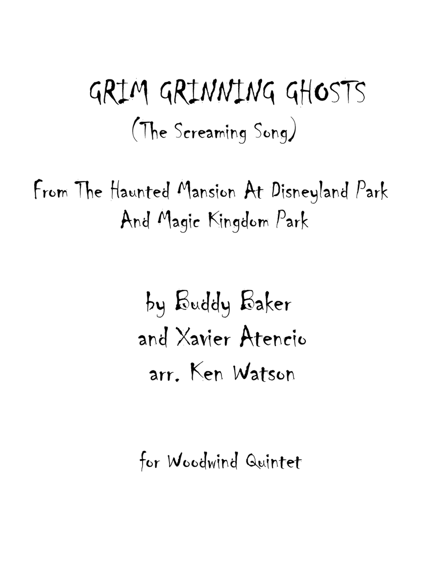 Book cover for Grim Grinning Ghosts