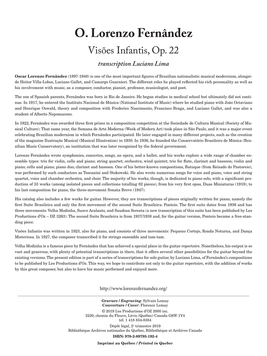 Visoes Infantis, Op. 22