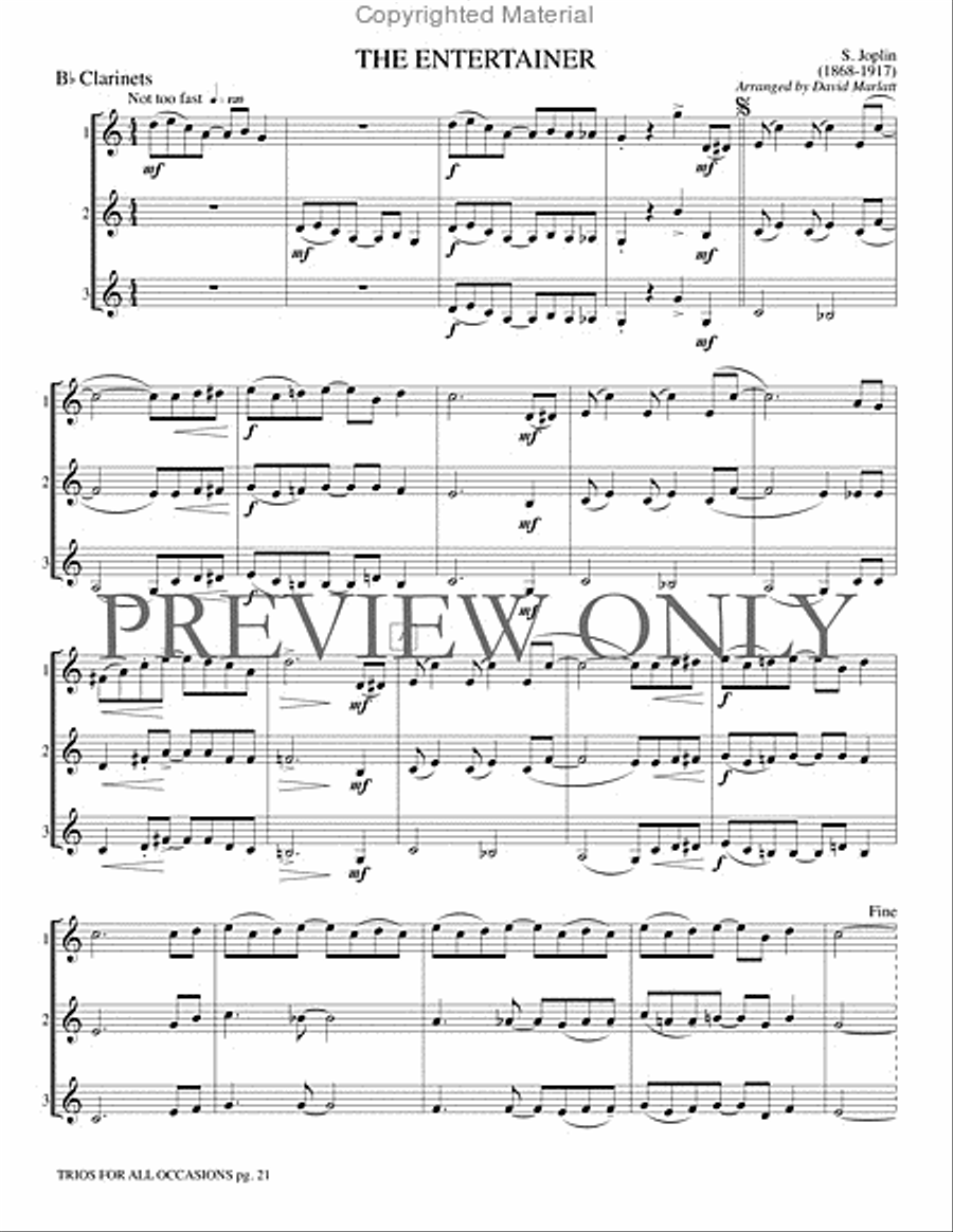 Trios for All Occasions Small Ensemble scores gallery preview page 22