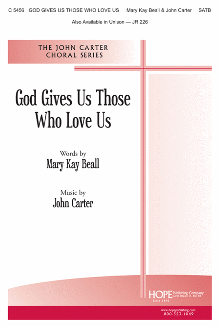God Gives Us Those Who Love Us 4-Part scores gallery preview page 1