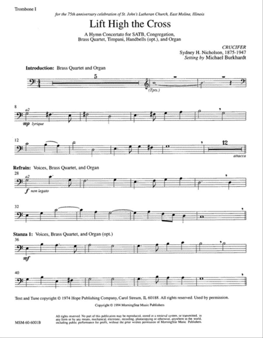 Lift High the Cross Choir scores gallery preview page 5
