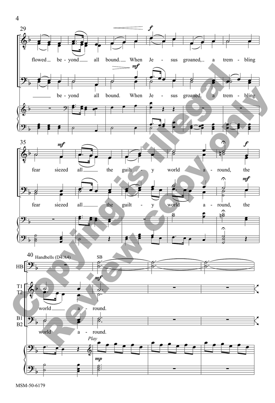 When Jesus Wept When Jesus Wept TTBB scores gallery preview page 4