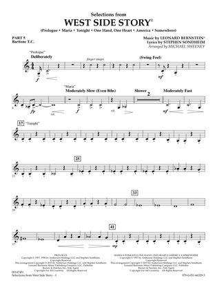 West Side Story (Selections for Flex-Band) (arr. Michael Sweeney) - Pt.5 - Baritone T.C.
