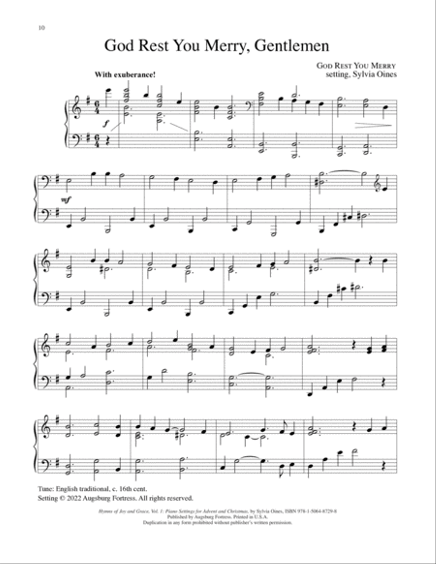 Hymns of Joy and Grace, Vol. 1 Piano Solo scores gallery preview page 6