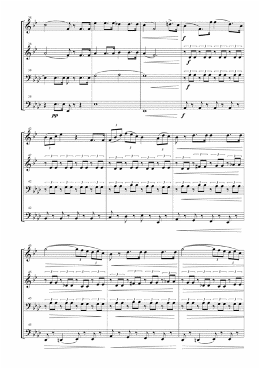 Choir of the Jewish Slaves for Brass Quartet Choir of the Jewish Slaves for Brass Quartet Choir scores gallery preview page 5