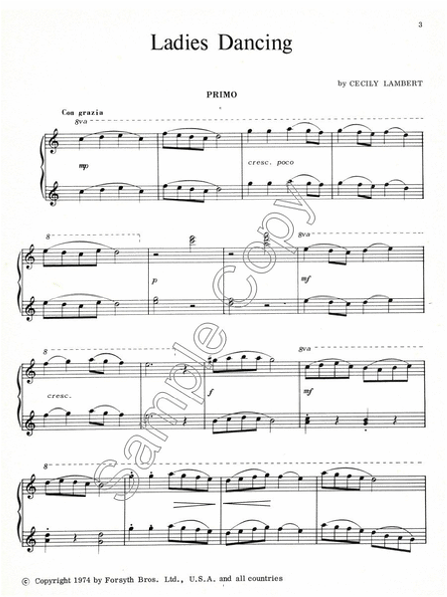 Set of Five Duets Set of Five Duets Piano Duet scores gallery preview page 2