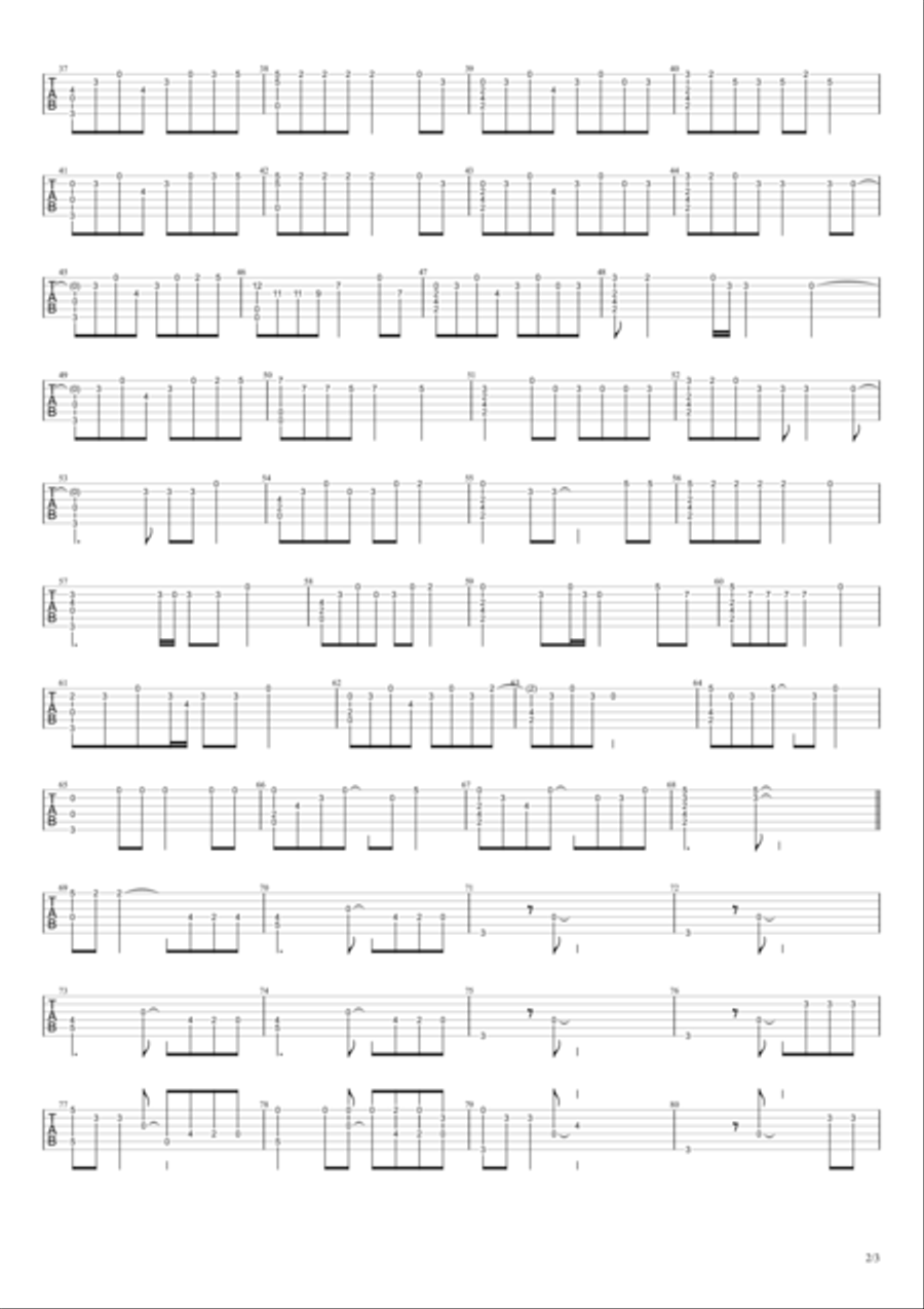 Evermore (feat. Bon Iver) Guitar Tablature scores gallery preview page 2