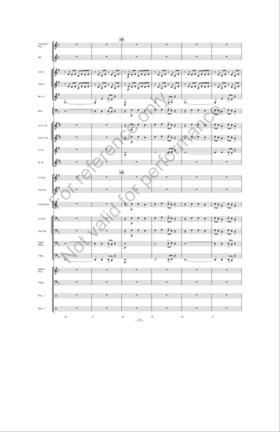 Zeus: King Of The Gods Concert Band scores gallery preview page 10