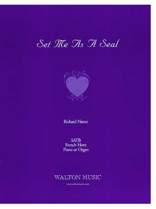 Book cover for Set Me as a Seal (SATB divisi)