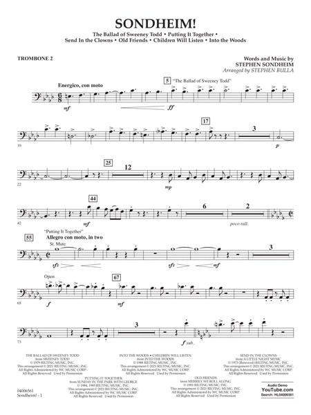 Sondheim! (arr. Stephen Bulla) - Trombone 2