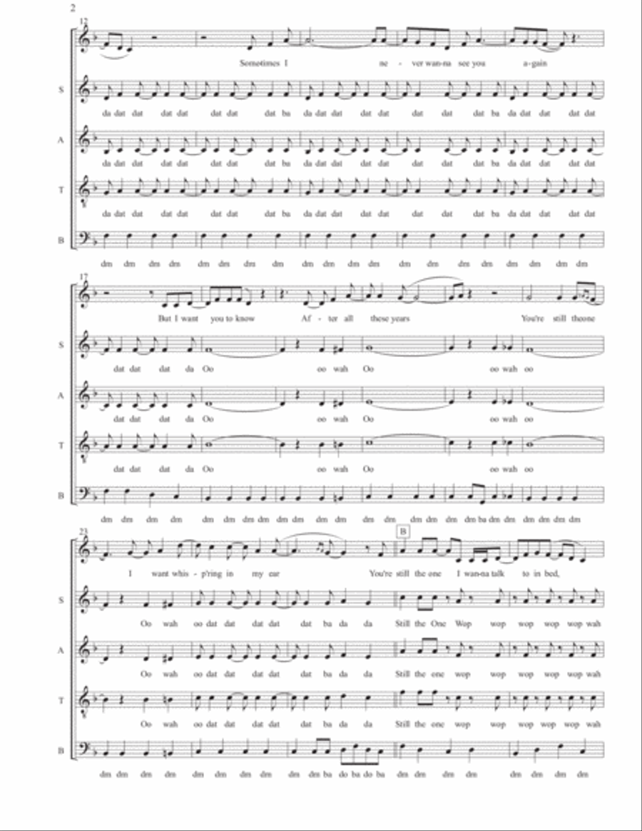 Still The One Still The One 4-Part scores gallery preview page 2