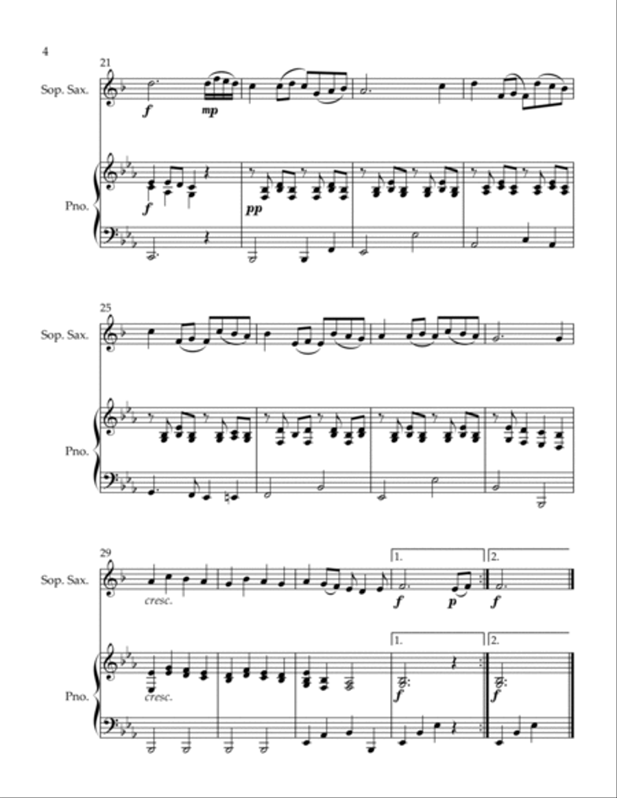 Cavatina Cavatina Soprano Saxophone scores gallery preview page 4