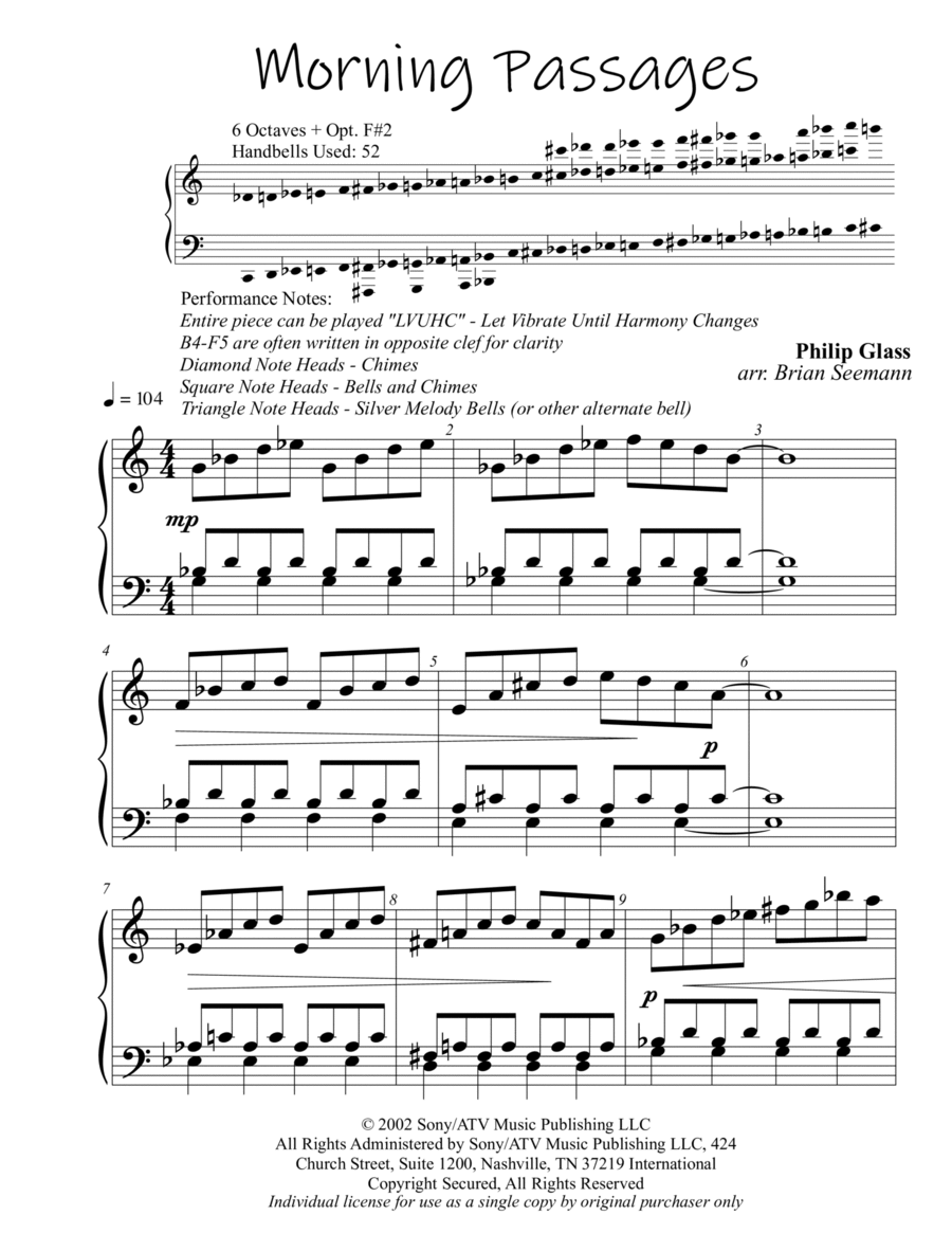 Morning Passages Handbell Choir scores gallery preview page 1