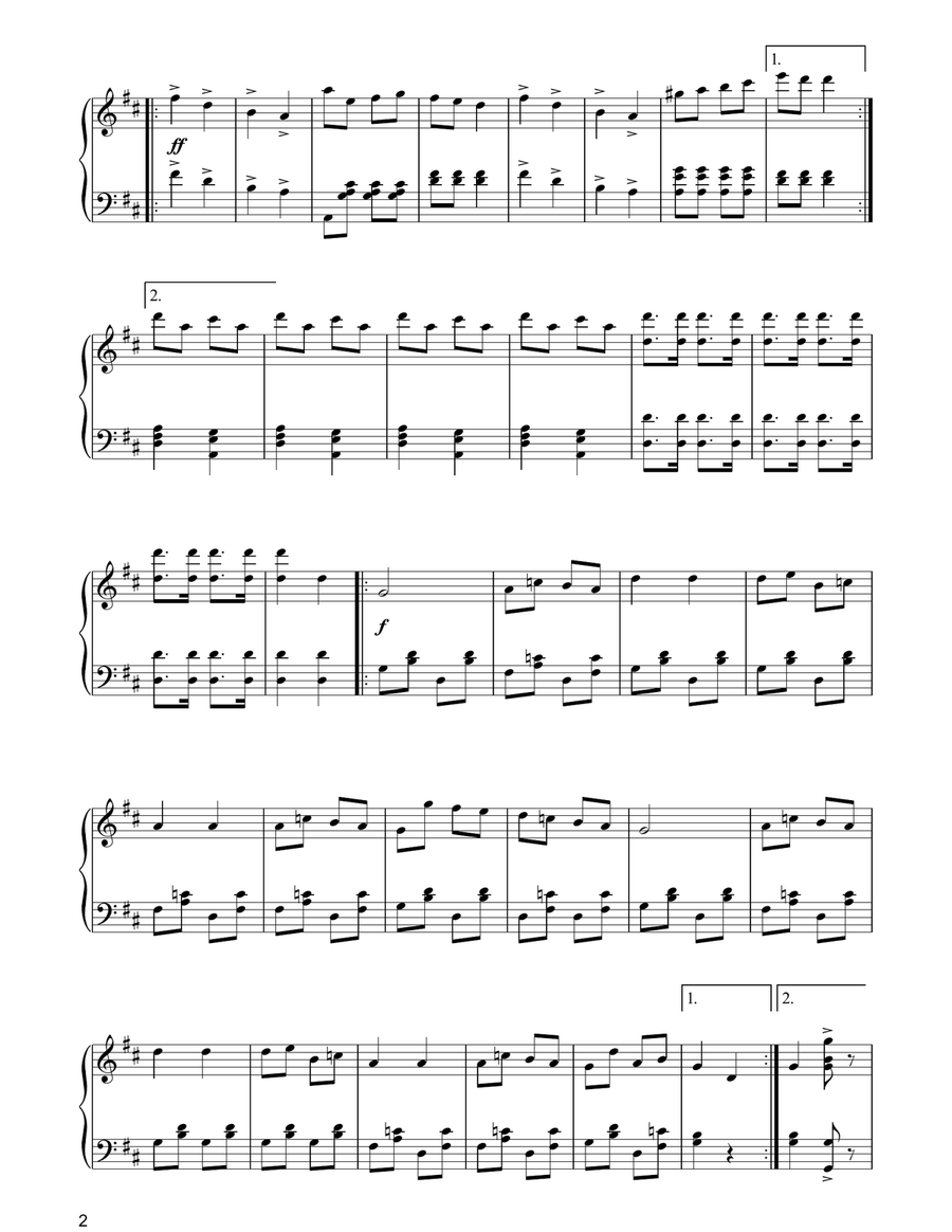 The Can Can (from Orpheus In The Underworld) Piano Solo scores gallery preview page 2