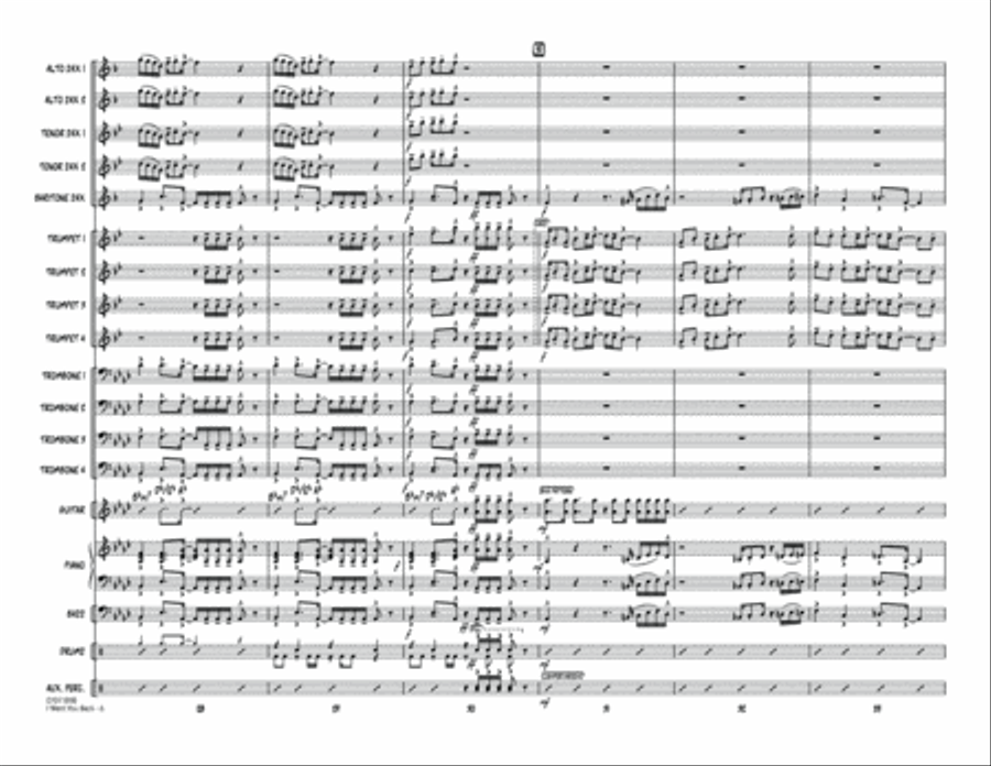 I Want You Back - Conductor Score (Full Score) Jazz Ensemble scores gallery preview page 6