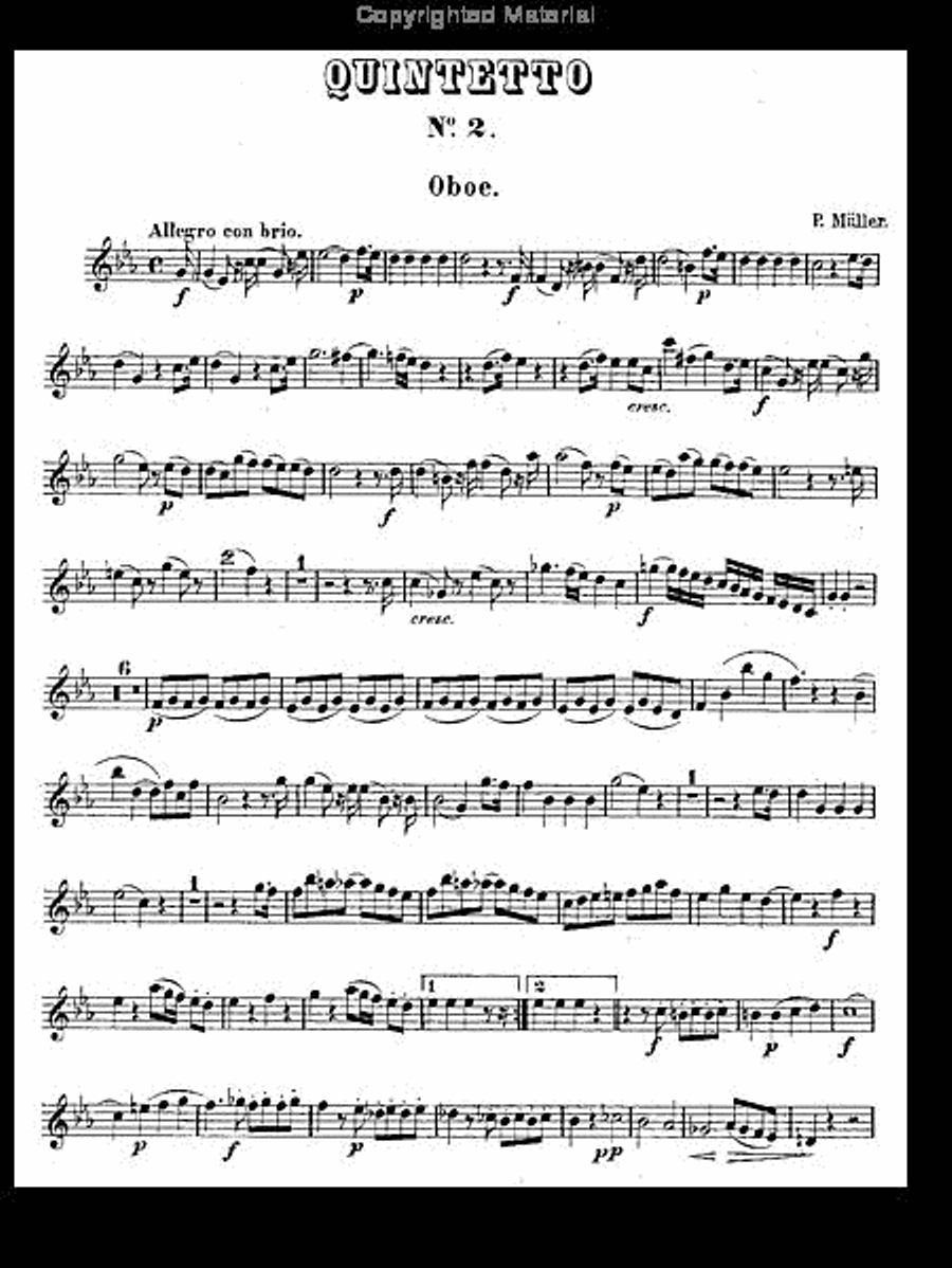 Drei Quintette Nr. 2 Woodwind Quintet scores gallery preview page 3