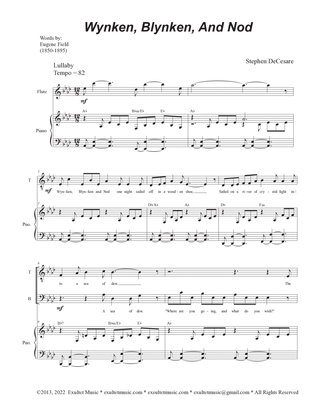 Wynken, Blynken, And Nod (Vocal Quartet - (SATB)