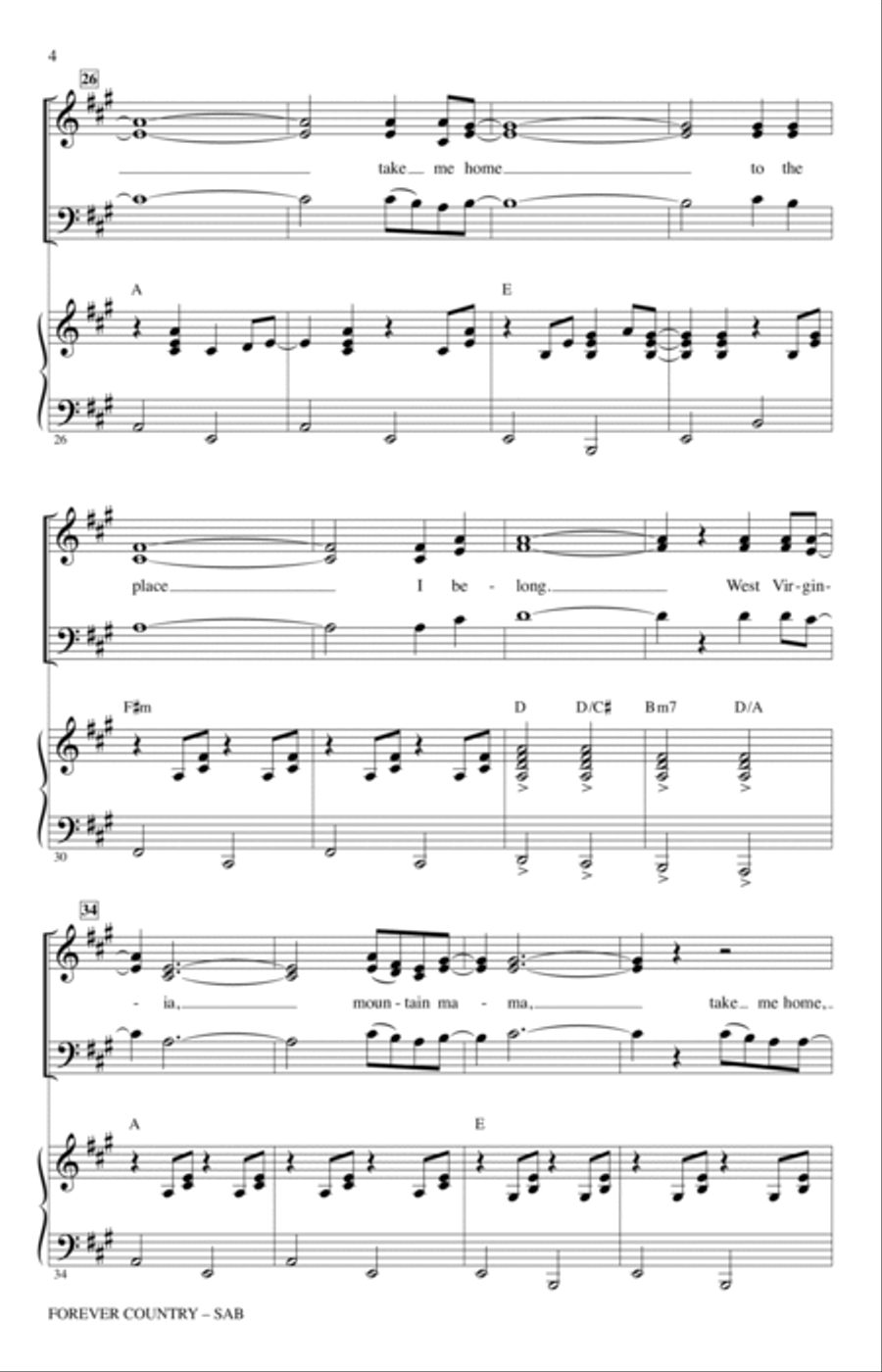 Forever Country 3-Part scores gallery preview page 3