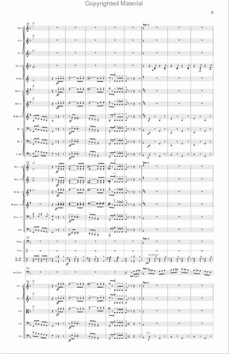 Seventy-Six Trombones (trombone and orchestra) Orchestra scores gallery preview page 10