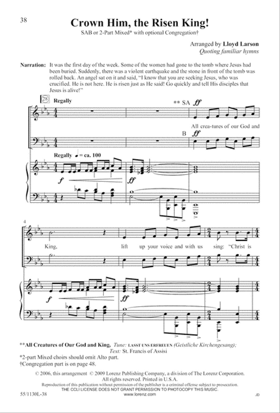 Journey to the Cross 3-Part scores gallery preview page 39