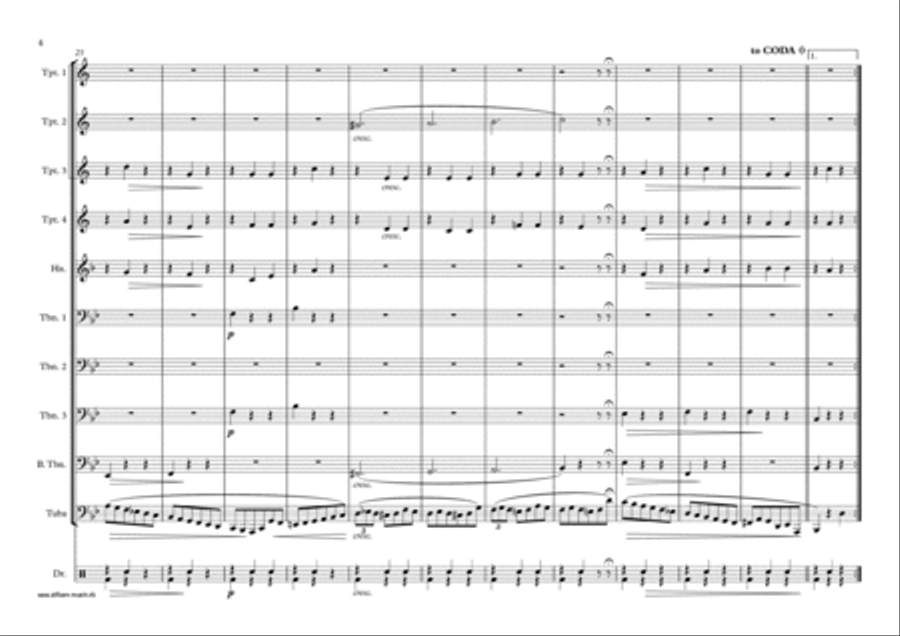 Minute Waltz for Tuba and Brass Choir