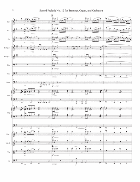 Sacred Prelude No. 12 for Trumpet, Organ, and Orchestra