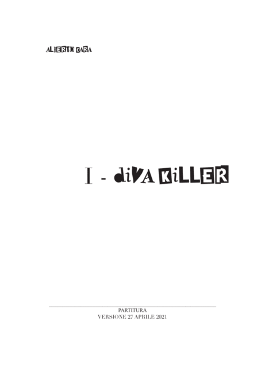 Alberto Cara: DIVA KILLER (ES-21-100) - Score Only Score scores gallery preview page 3