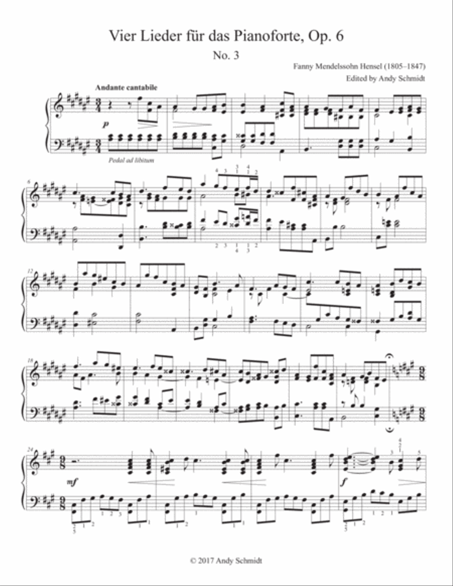 Andante cantabile Piano Solo scores gallery preview page 1