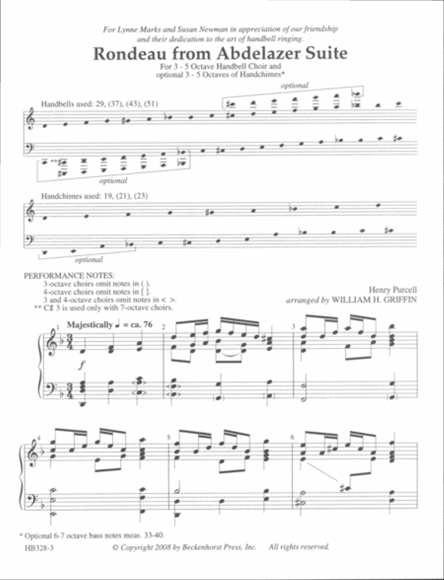 Rondeau from Abdelazer Suite 5-Octaves scores gallery preview page 6