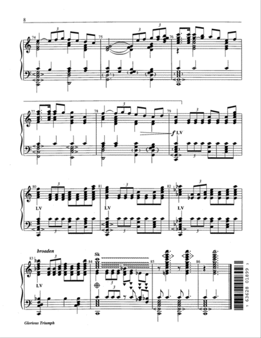 Glorious Triumph 5-Octaves scores gallery preview page 8