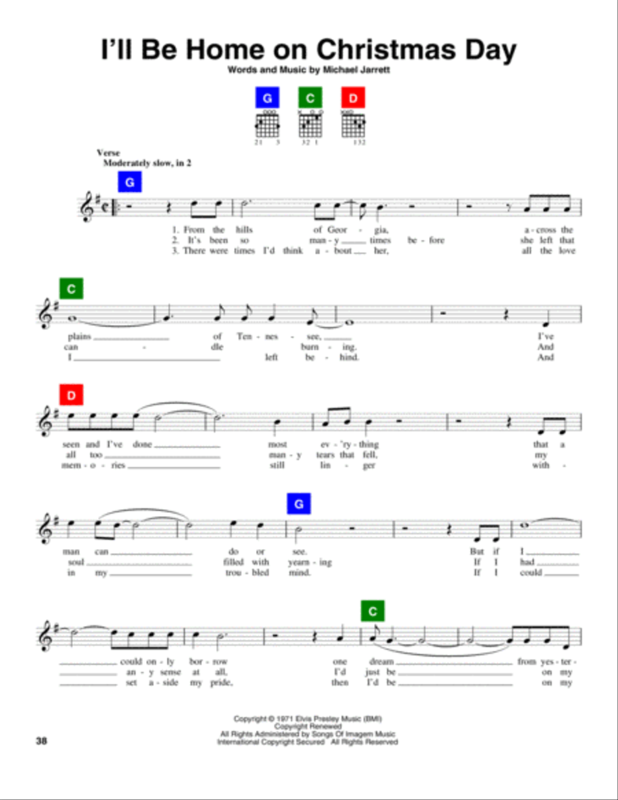 I'll Be Home On Christmas Day School and Community scores gallery preview page 1
