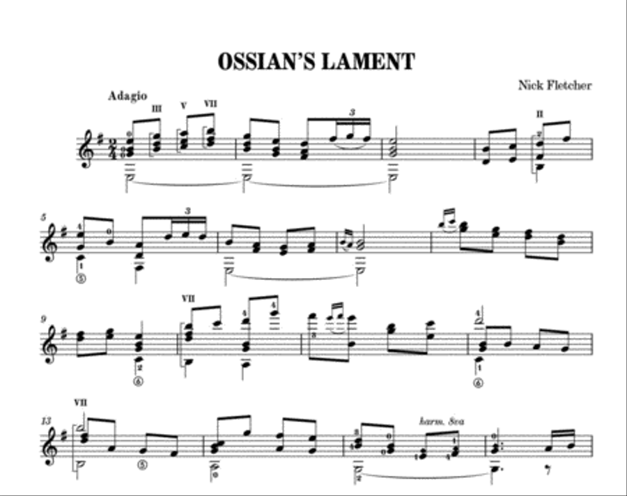 Comme une suite Classical Guitar scores gallery preview page 2