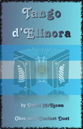 Book cover for Tango d'Elinora, for Oboe and Clarinet Duet