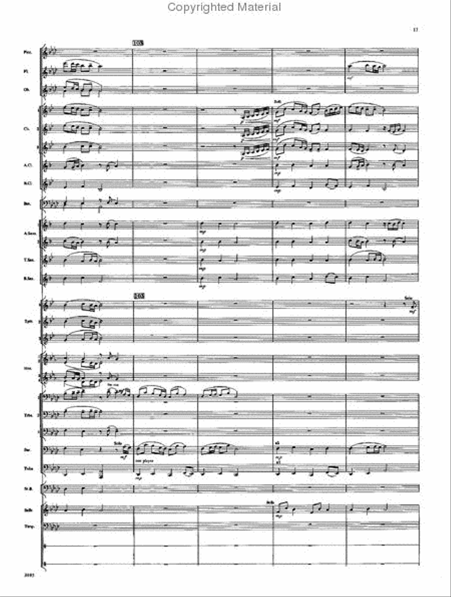 In All Its Glory Concert Band scores gallery preview page 15