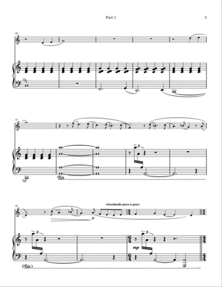 Sonata for Trumpet and Piano, Op. 14 in 2 Parts 2-Part scores gallery preview page 4