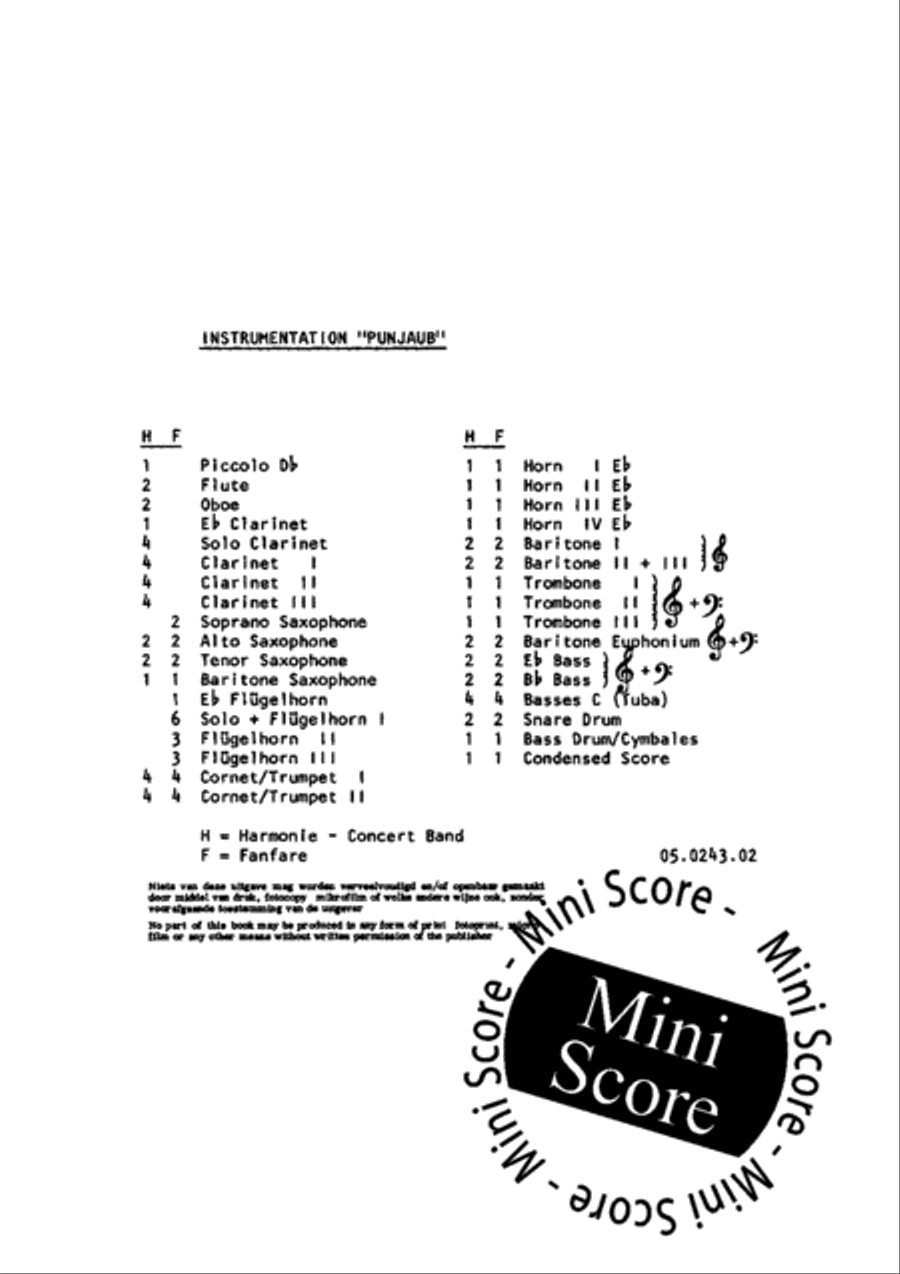 Punjaub Punjaub Fanfare Band scores gallery preview page 3