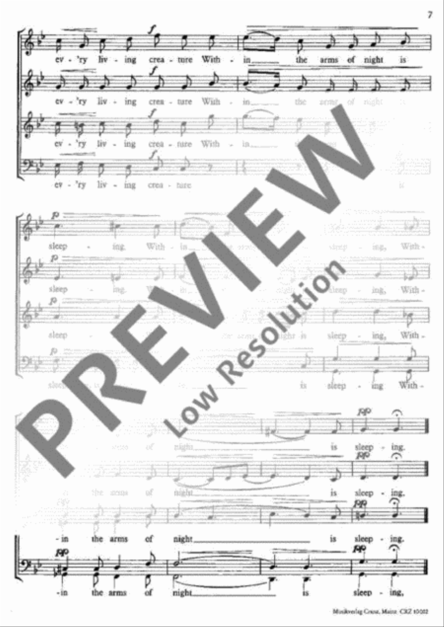 Songs of Nature 4-Part scores gallery preview page 8