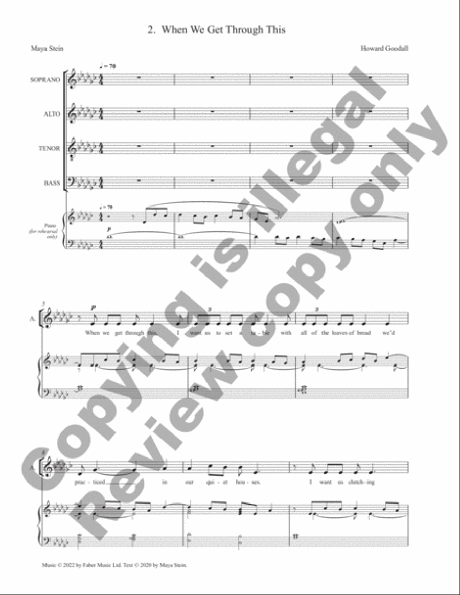 Unconditional Love (Vocal Score) 4-Part scores gallery preview page 9