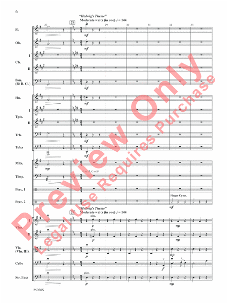 Harry Potter and the Goblet of Fire, Selections from Full Orchestra scores gallery preview page 7