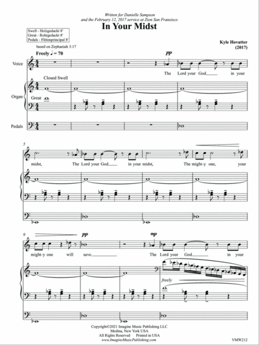 In Your Midst Soprano Voice scores gallery preview page 3
