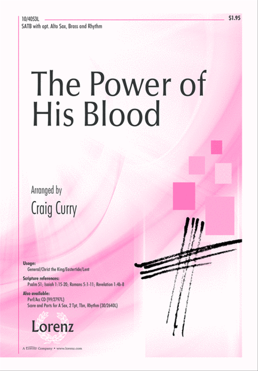 The Power of His Blood The Power of His Blood 4-Part scores gallery preview page 2