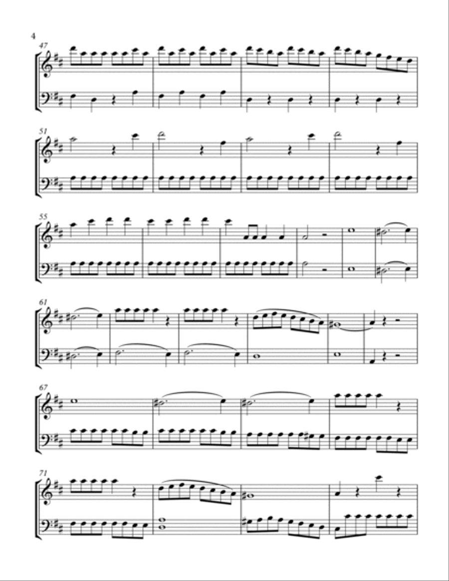The Marriage of Figaro Overture, STRING DUO OF VIOLIN AND CELLO String Duet scores gallery preview page 6