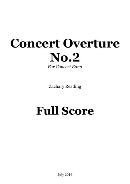 Concert Overture No.2 image number null