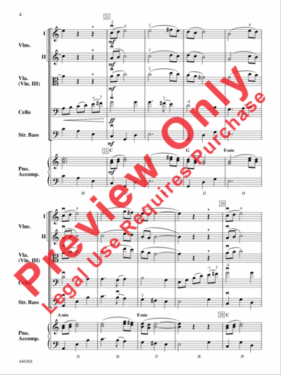 Christmas Cello-bration String Orchestra scores gallery preview page 16