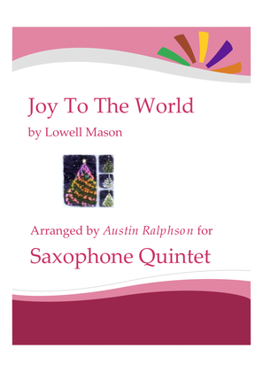 Book cover for Joy To the World - sax quintet