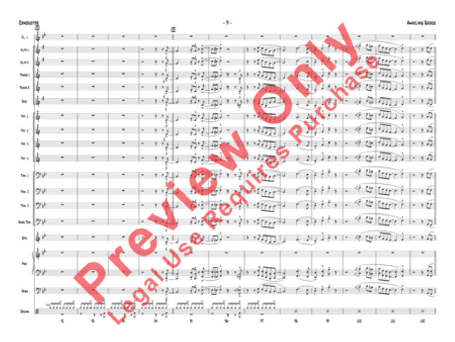 Amazing Grace (Score only) Jazz Ensemble scores gallery preview page 13