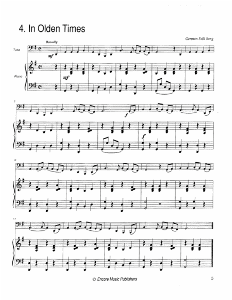 Solos from the Classics Tuba scores gallery preview page 6