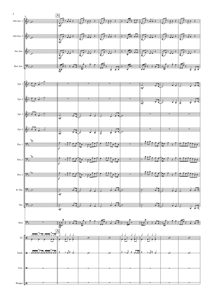 Think About Things Jazz Ensemble scores gallery preview page 2