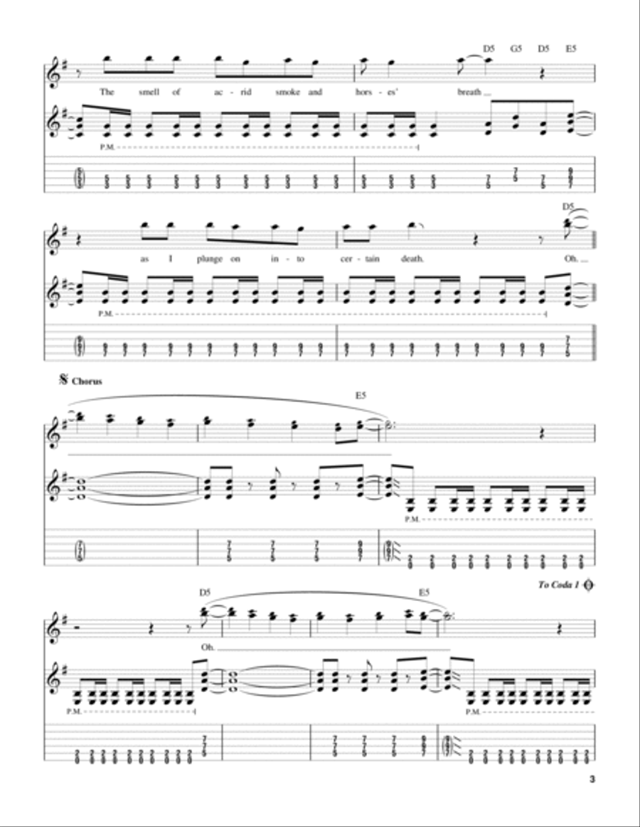 The Trooper Electric Guitar scores gallery preview page 3