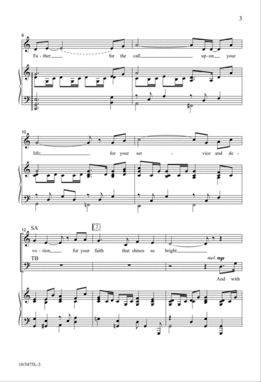 He Who Began a Good Work in You 4-Part scores gallery preview page 3